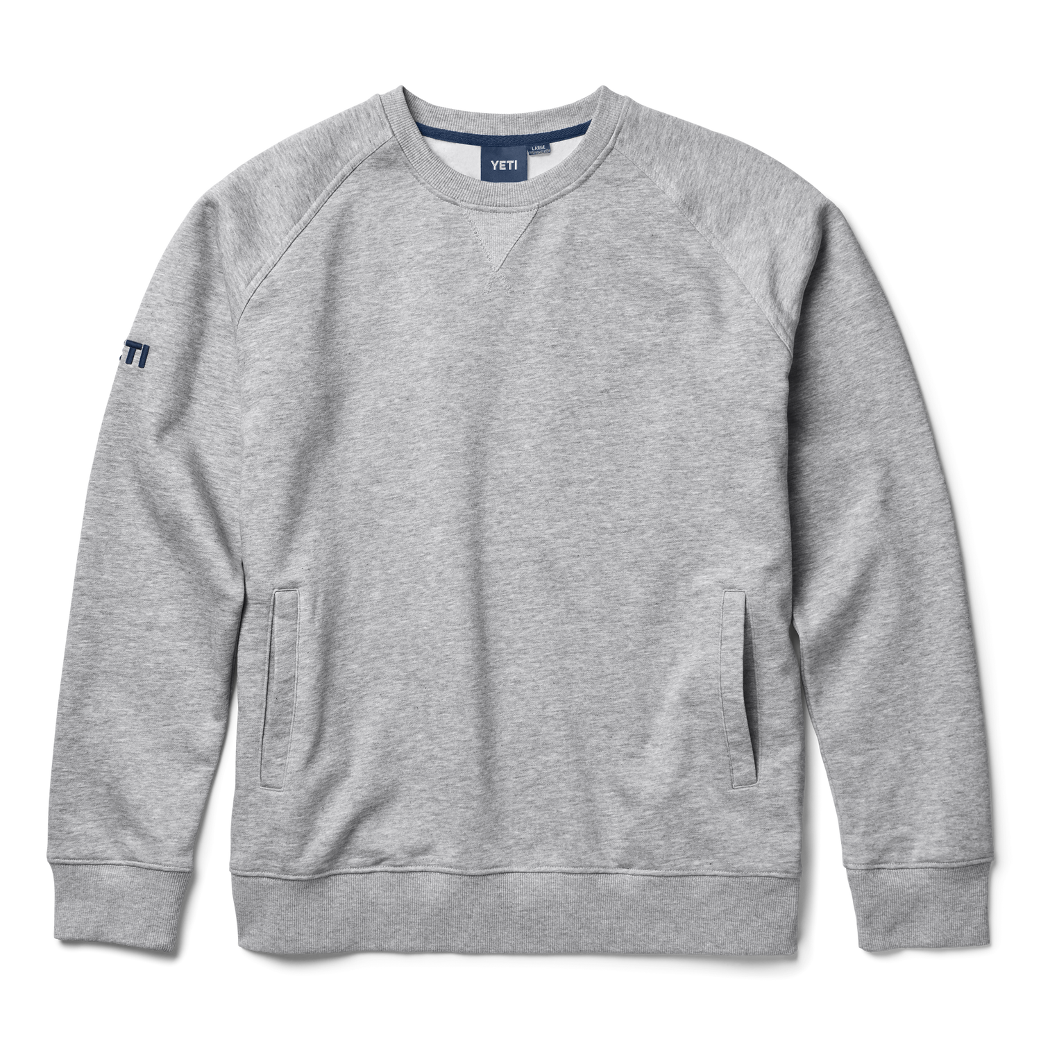 YETI Fleece Crew Neck Pullover Grey