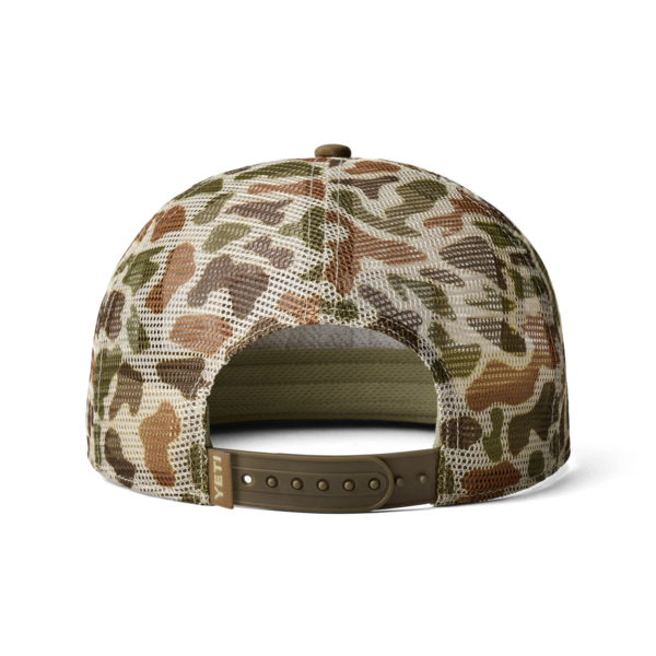 YETI Mesh Camo Flat Brim Hat Brown Camo